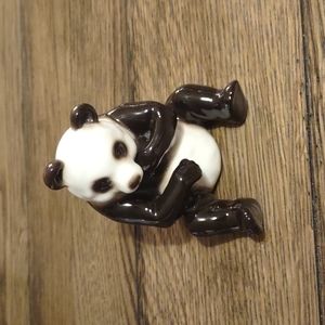 Franz porcelain Panda black and white bear figurine no scratches.